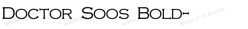 Doctor Soos Bold字体转换